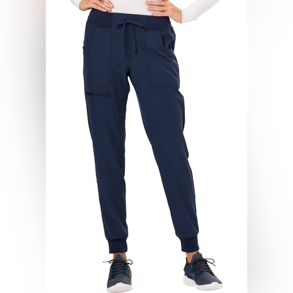 HeartSoul Pants - NWT Large Navy HeartSoul Break on Through Drawstring Jogger Scrub Pants